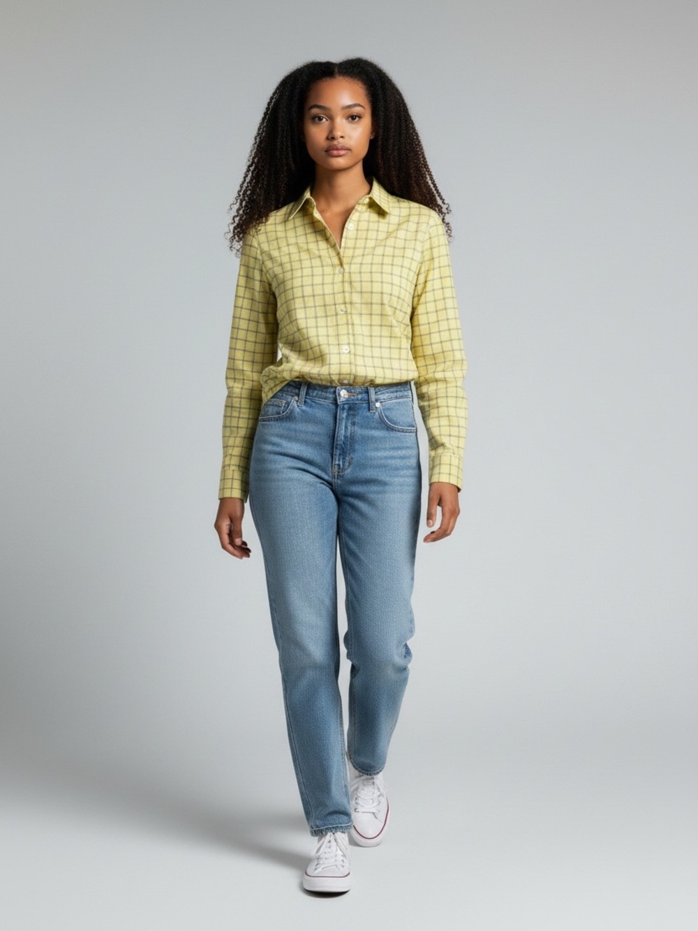 Guess Yellow Plaid Button-Down Shirt 100% cotton - Picture 1 of 8